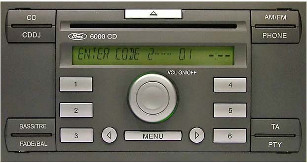 For 6000 radio cd Ford radio code online unlock