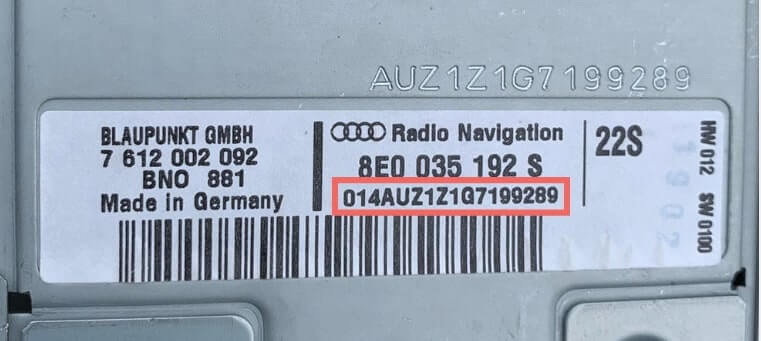 Audi radio serial number Audi radio radio code generator service