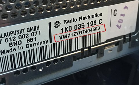 Volkswagen radio serial number RADIO CODE generator RETRIEVAL