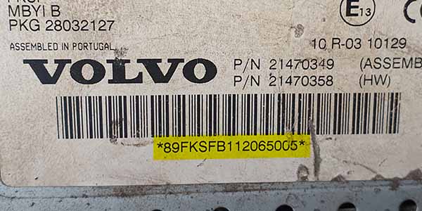 Volvo Truck serial number Volvo radio code generator